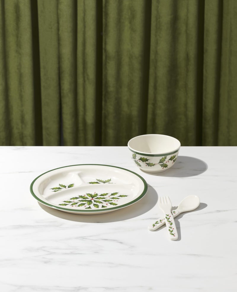 Lenox 885787 Holiday-Children's 4-Piece Dinner-Set, Christmas Dinnerware, Hosting - Image 3
